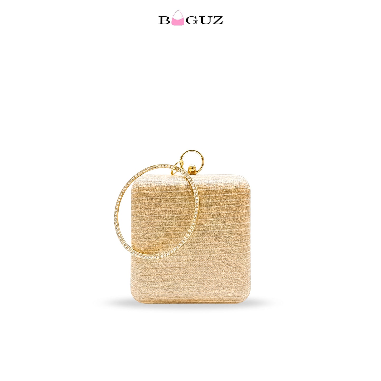 BAGUZ Aurora Square Gold Hand Clutch