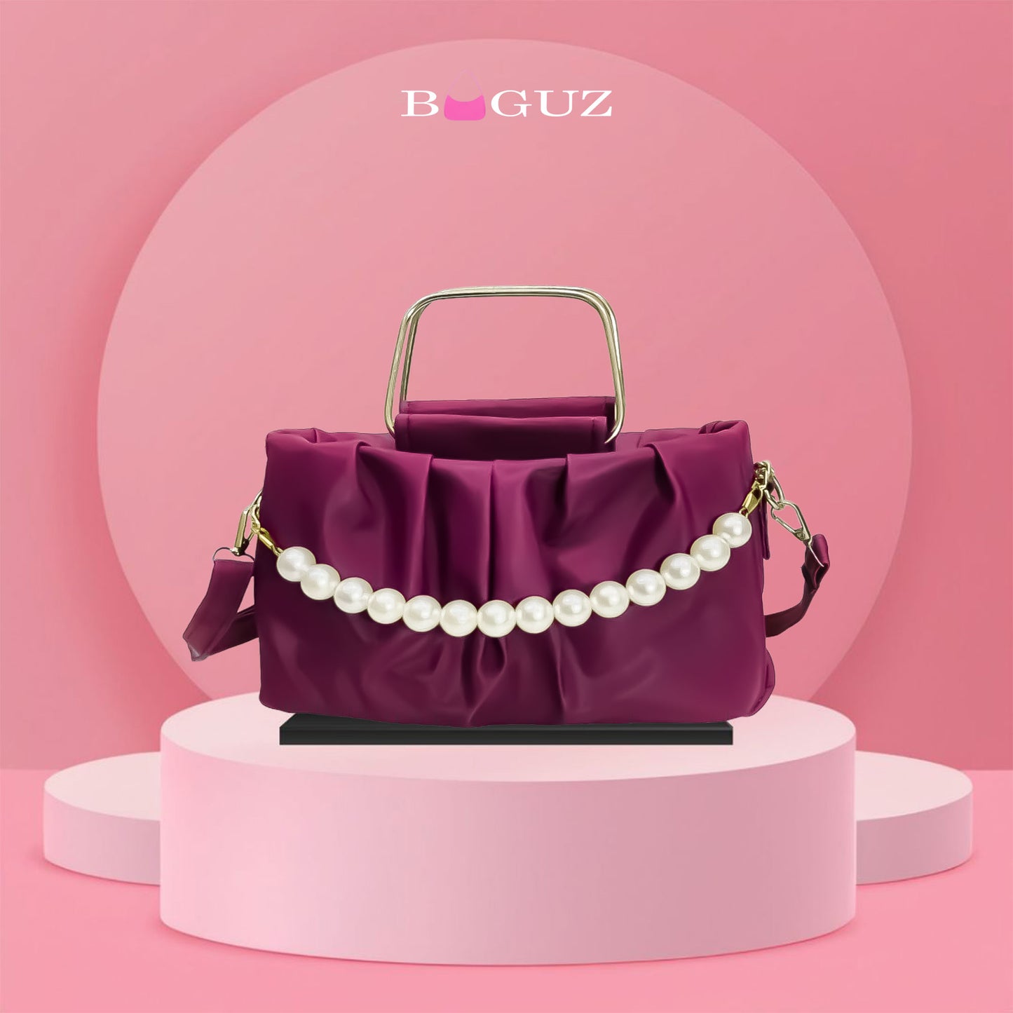 BAGUZ Small Black casual with chain handle bags