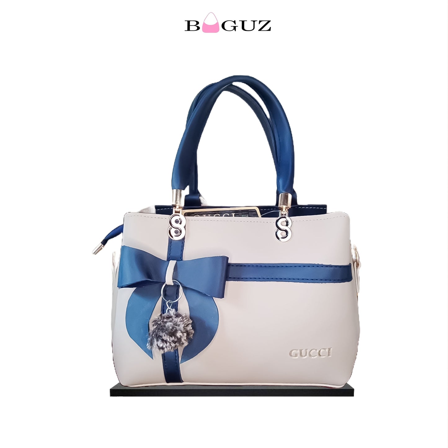 Gucci Brown Ribbon Charm Handbag