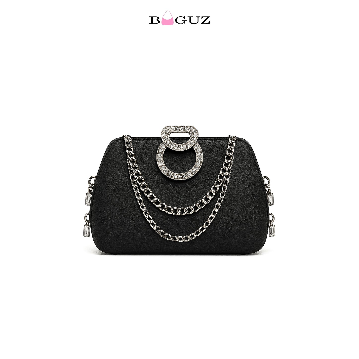 Blue Crystal Chain fancy clutch