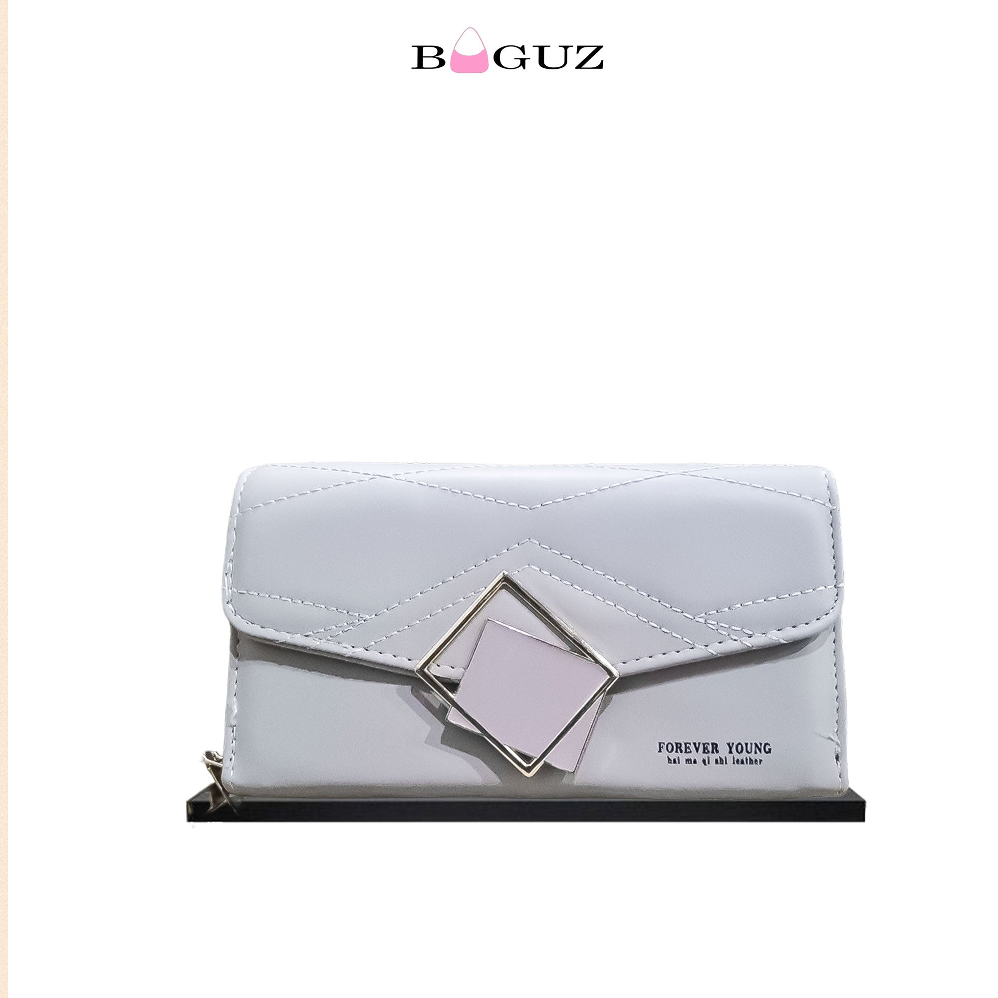 BAGUZ greysmall clutch