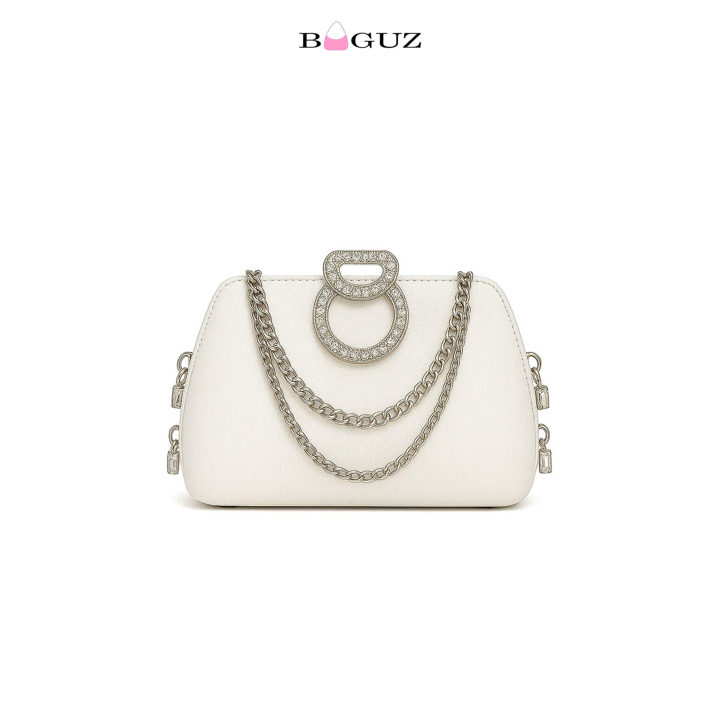 Blue Crystal Chain fancy clutch