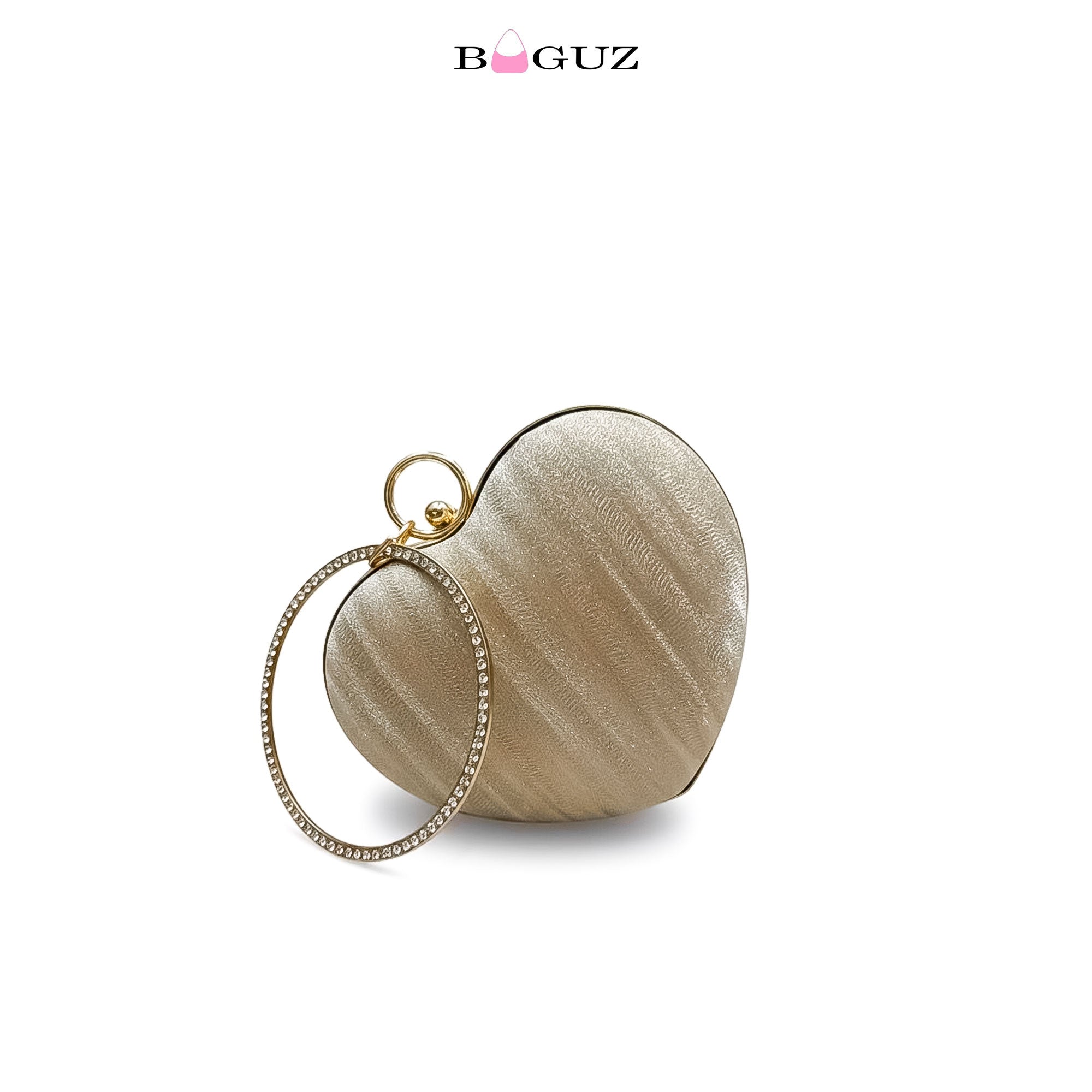 Golden Heart Glam Clutch
