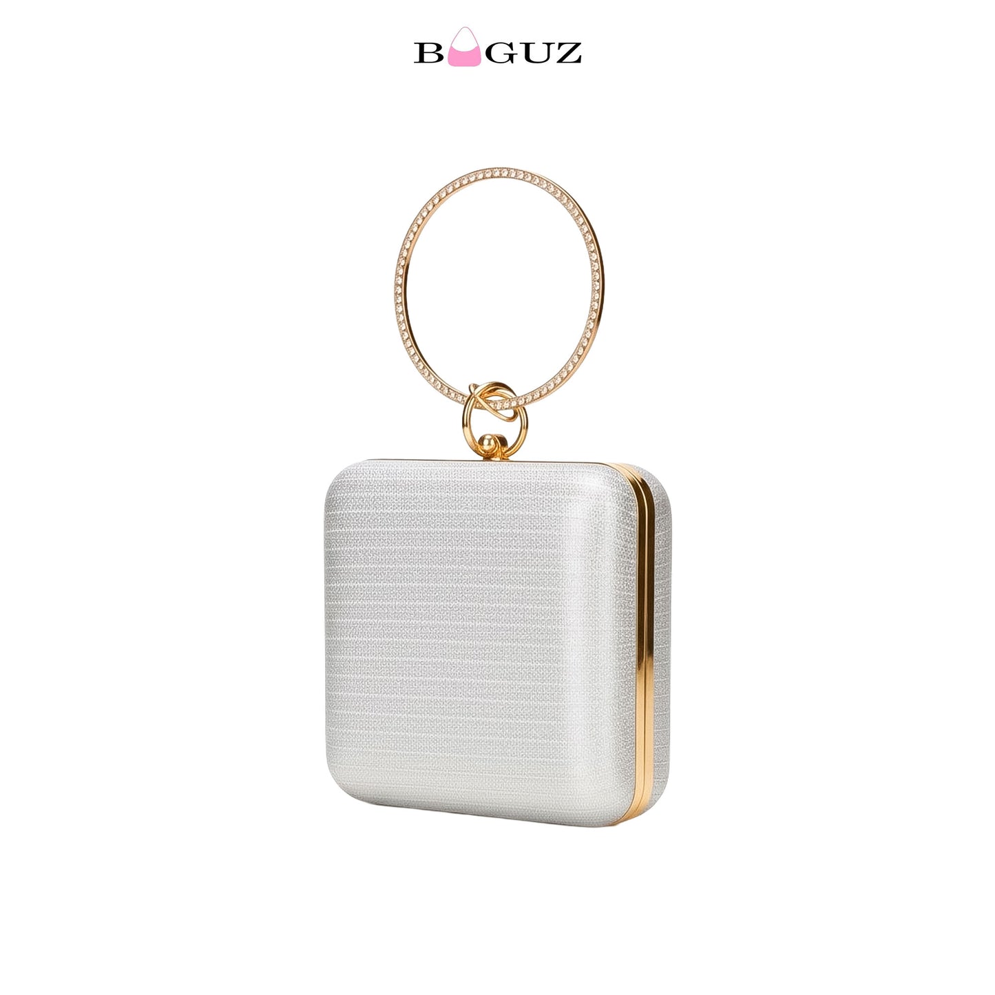 BAGUZ Aurora Square Gold Hand Clutch