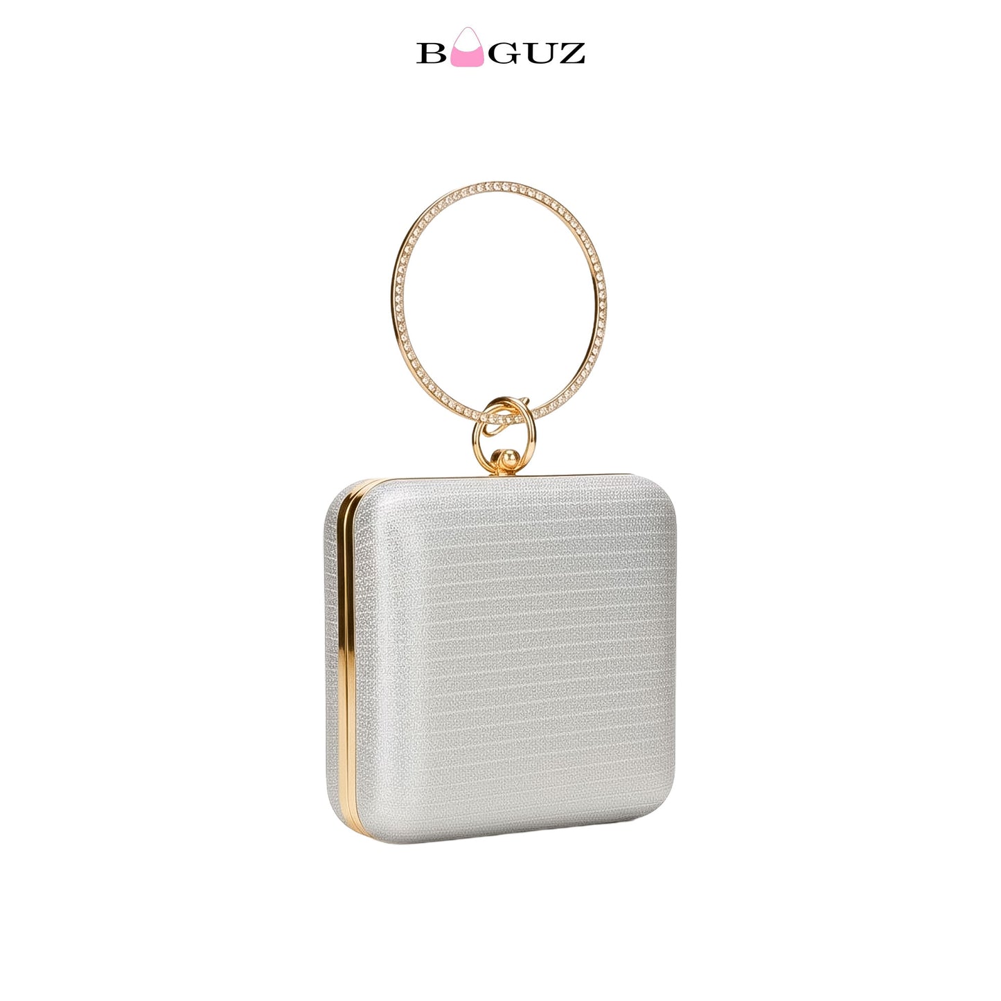 BAGUZ Aurora Square Gold Hand Clutch