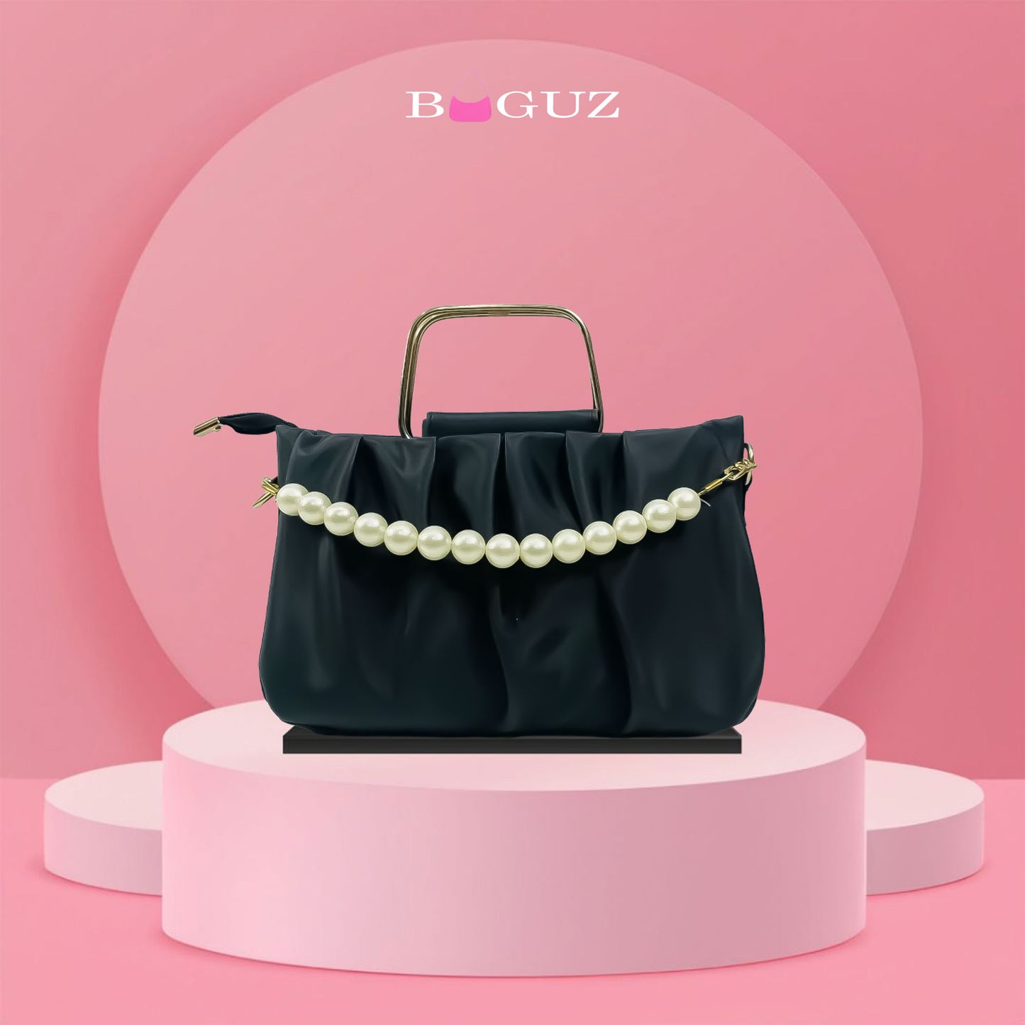 BAGUZ Small Black casual with chain handle bags
