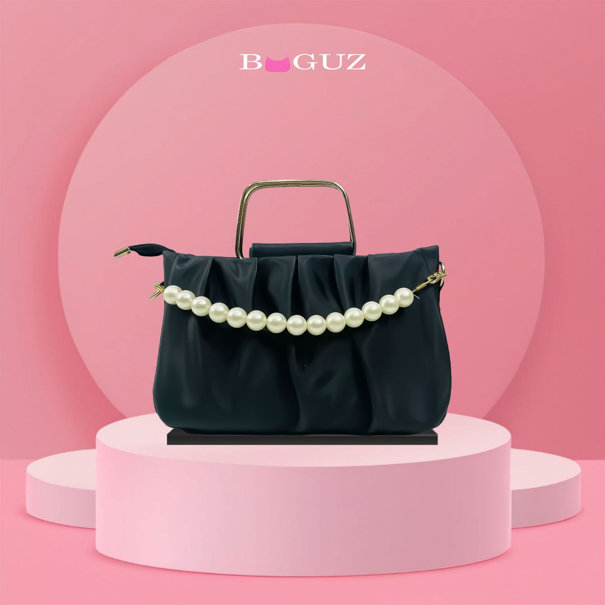 BAGUZ Small Black casual with chain handle bags