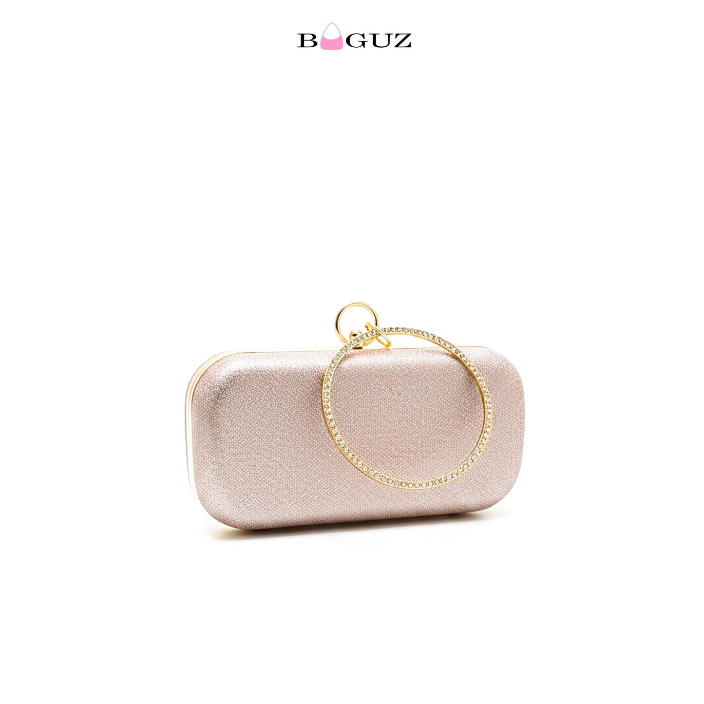 BAGUZ Aurora Rectangle Pink Hand Clutch
