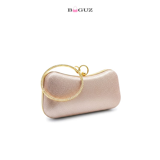 BAGUZ Elegant Pink Clutch